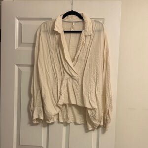 Anthropologie Cream Blouse
